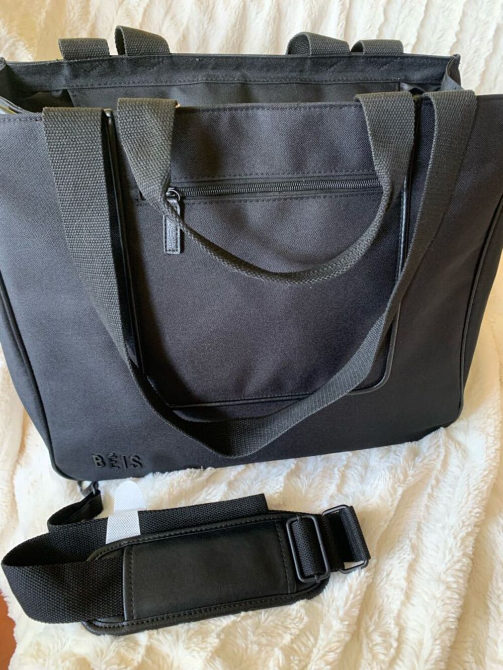 BEIS NWT The East/West Tote in BLACK - Picture 9 of 10